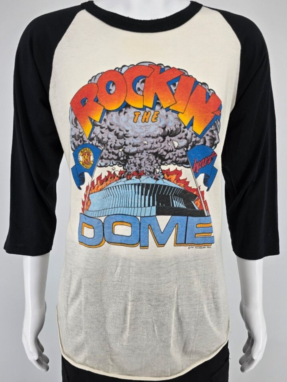Vintage 1981 Rockin' the Dome REO Speedwagon/Heart Superdome Concert T-Shirt (L)